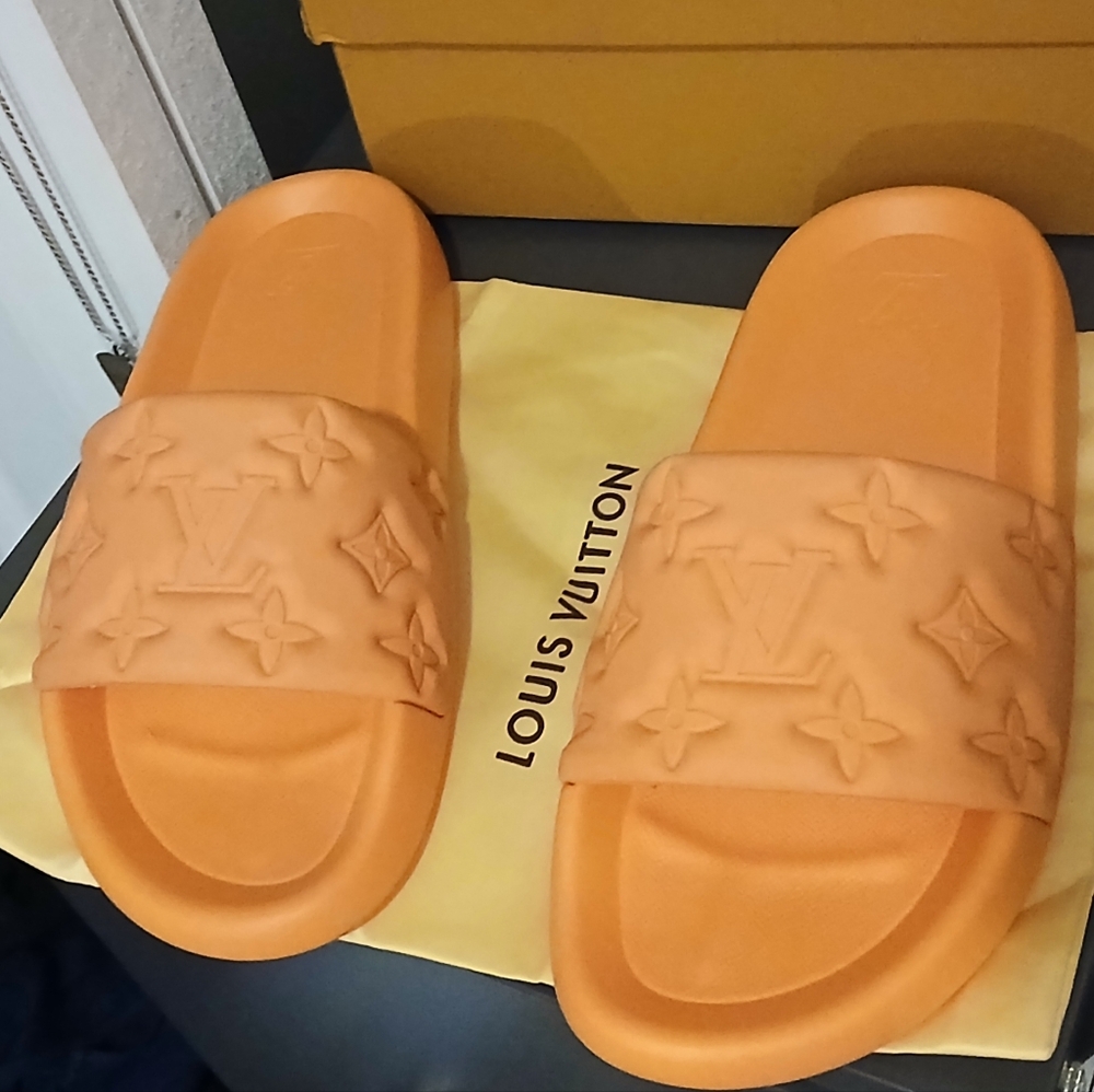 Louis Vuitton Orange Sandals Modern Leisure - Picture 2 of 4